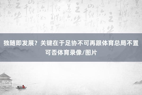 独随即发展？关键在于足协不可再跟体育总局不置可否体育录像/图片