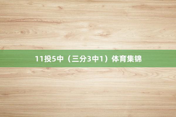 11投5中（三分3中1）体育集锦