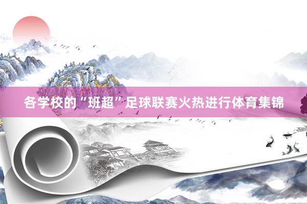 各学校的“班超”足球联赛火热进行体育集锦