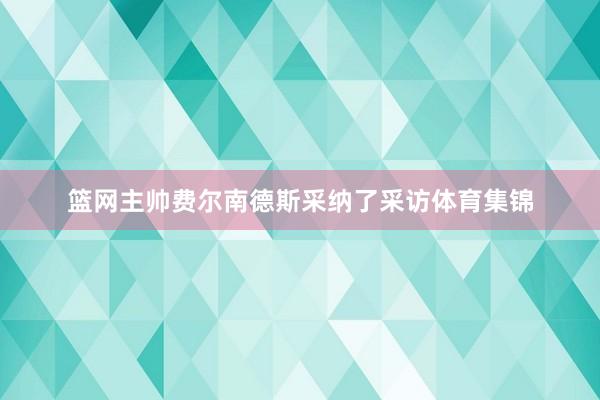 篮网主帅费尔南德斯采纳了采访体育集锦