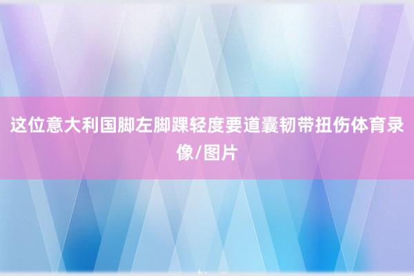 这位意大利国脚左脚踝轻度要道囊韧带扭伤体育录像/图片