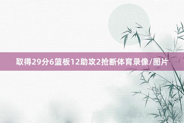 取得29分6篮板12助攻2抢断体育录像/图片